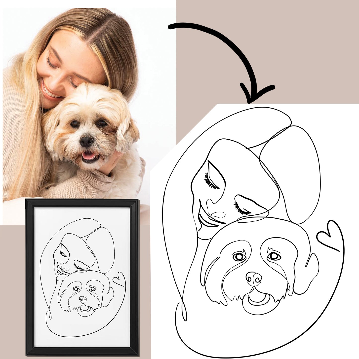 Tablou cu ilustrație personalizată după poza ta 👩🎨